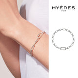 Noailles silver link chain bracelet M Silver