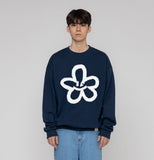 [UNISEX] Big Flower Smile Spray Sweatshirt