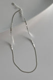 silver line necklace